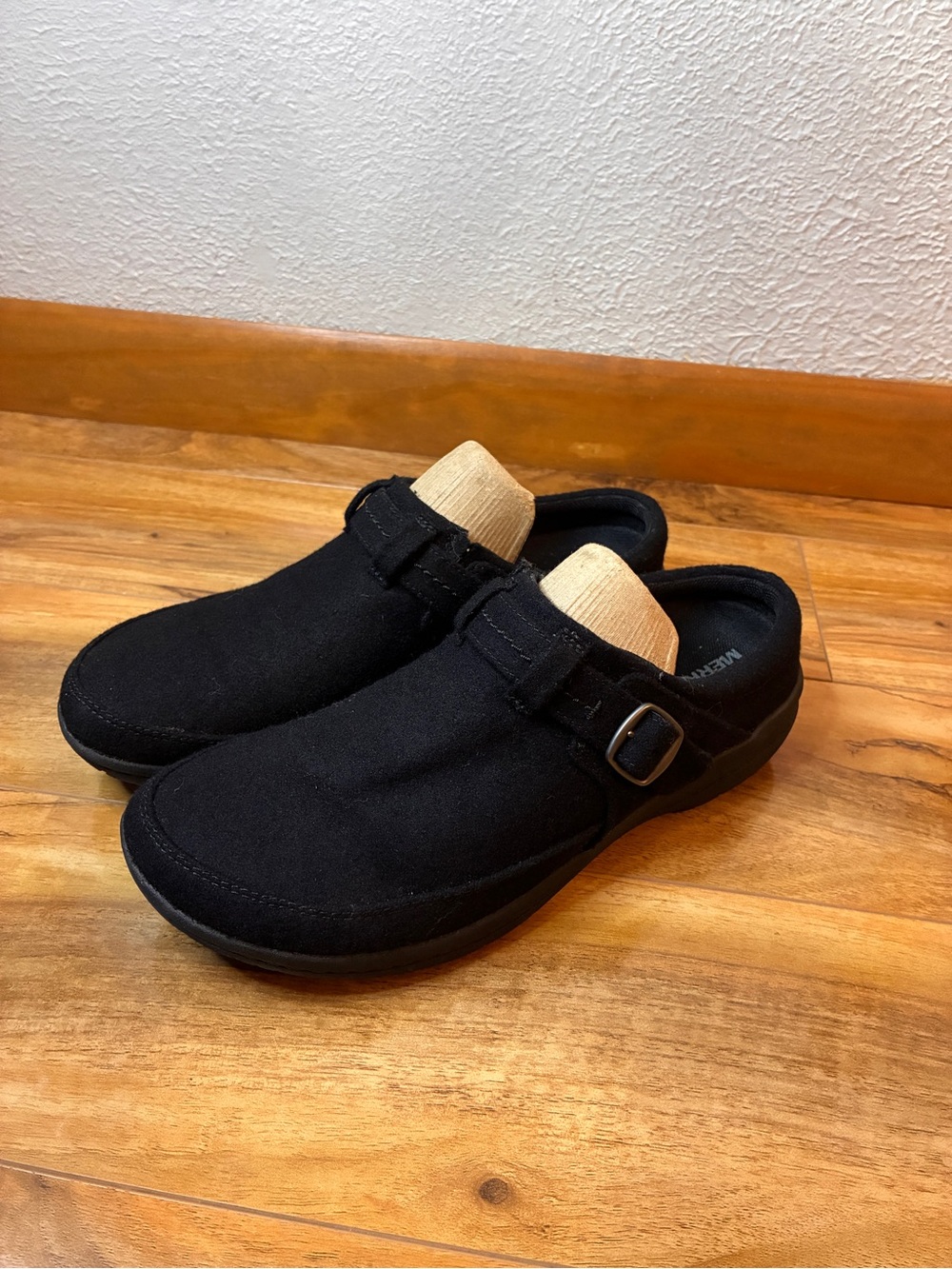 Merrell Women's Encore Kassie Buckle Slide Clog, felted wool blend- size 7.5